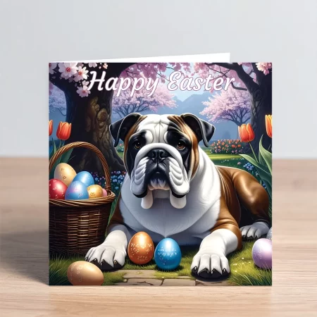 bulldog easter card