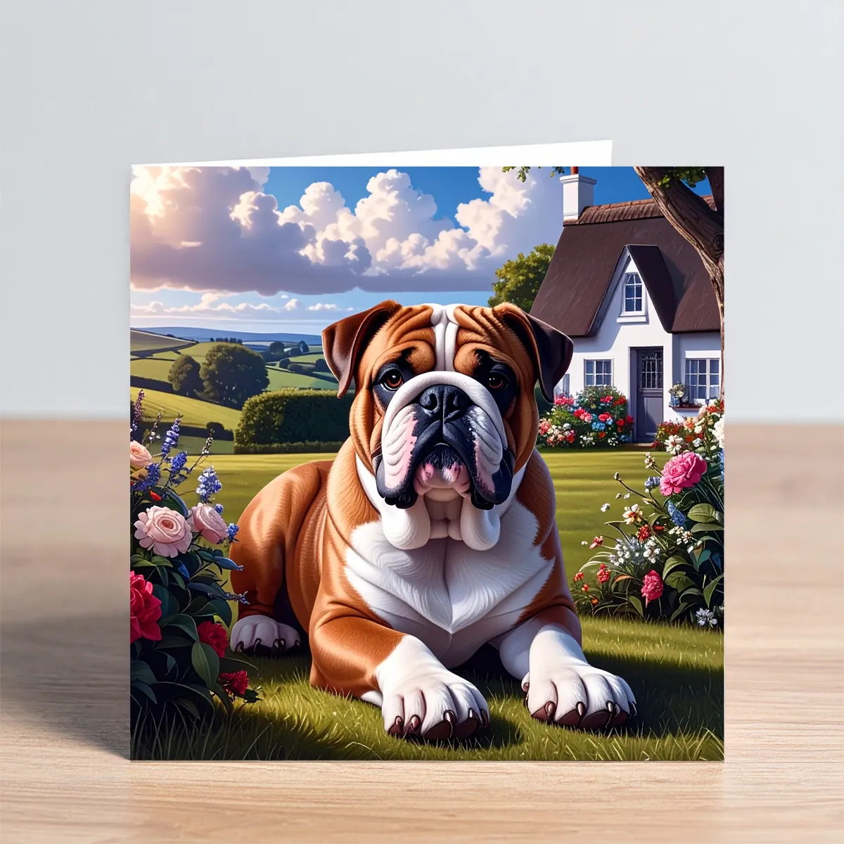 bulldog note card