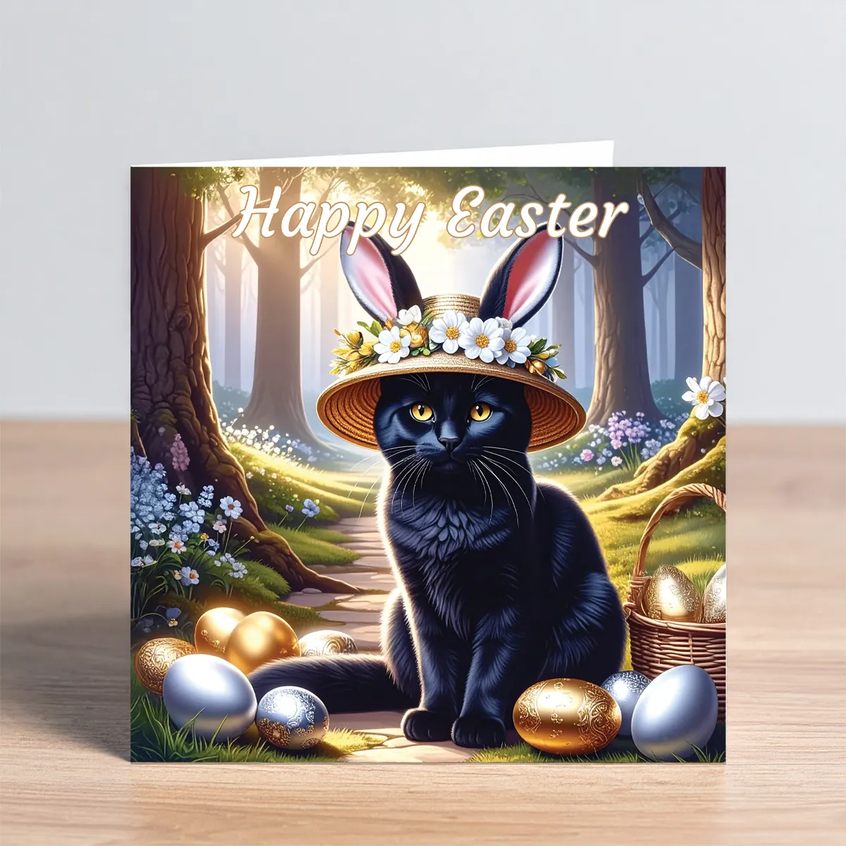 cat easter card