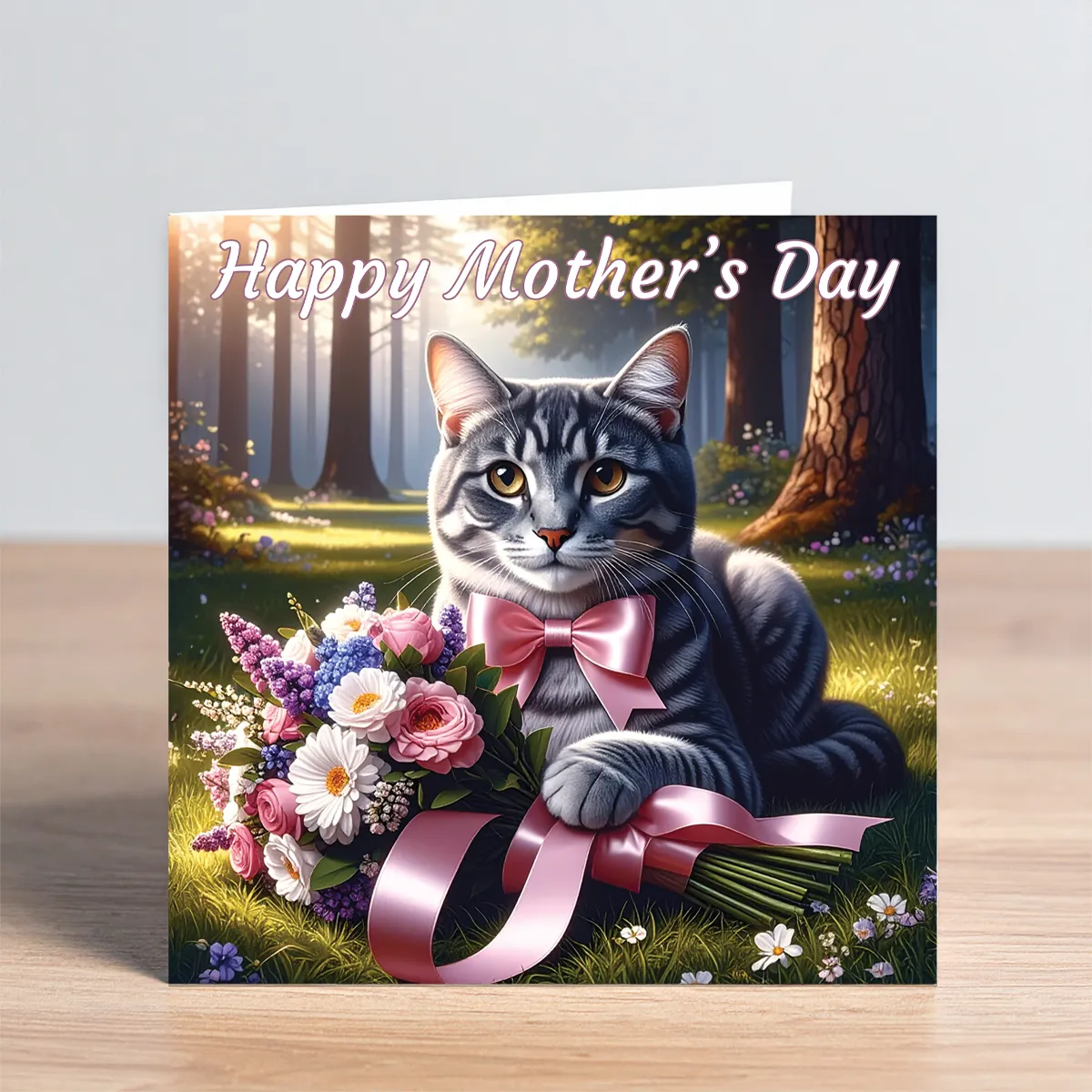 cat mothers day card
