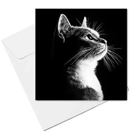 cat note card & envelope