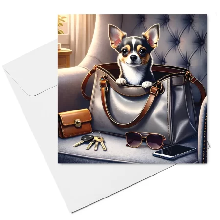 chihuahua note card & envelope
