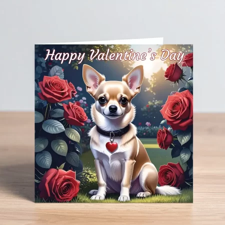 Chihuahua valentines card