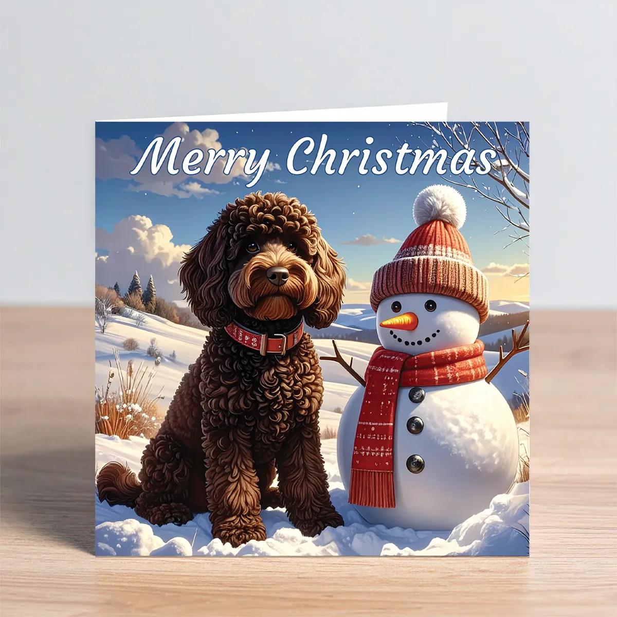 cockapoo christmas card