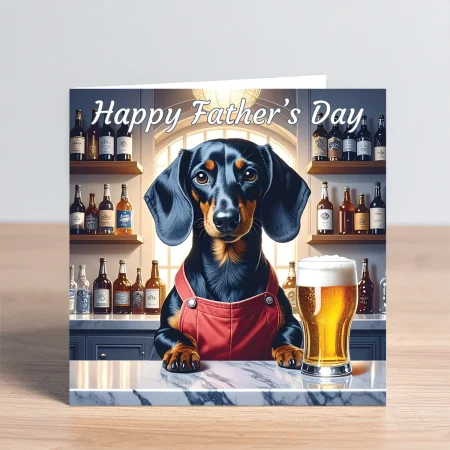dachshund fathers day card