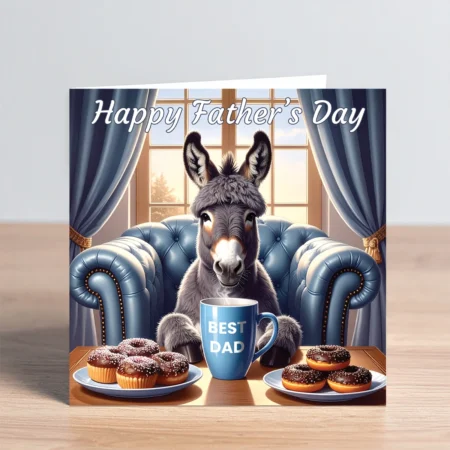 donkey fathers day card