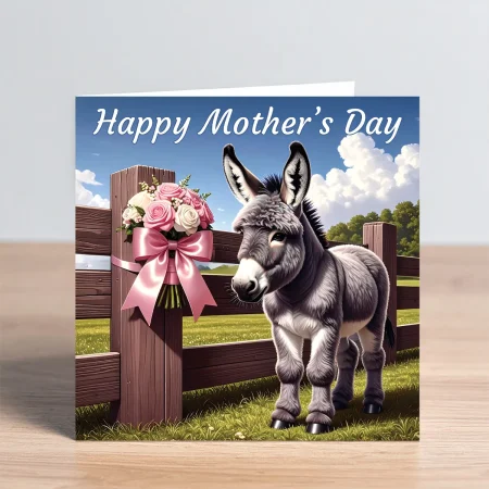 donkey mothers day card