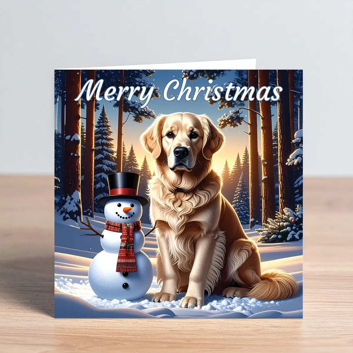 golden retriever card