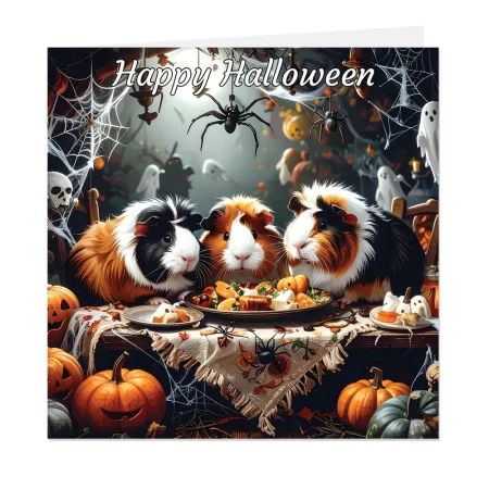 guinea pig halloween card