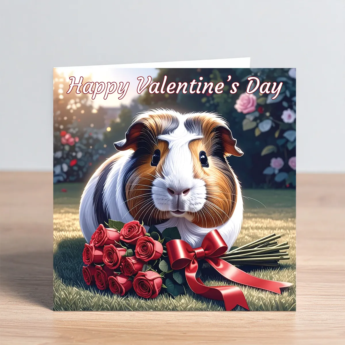 guinea pig valentines card