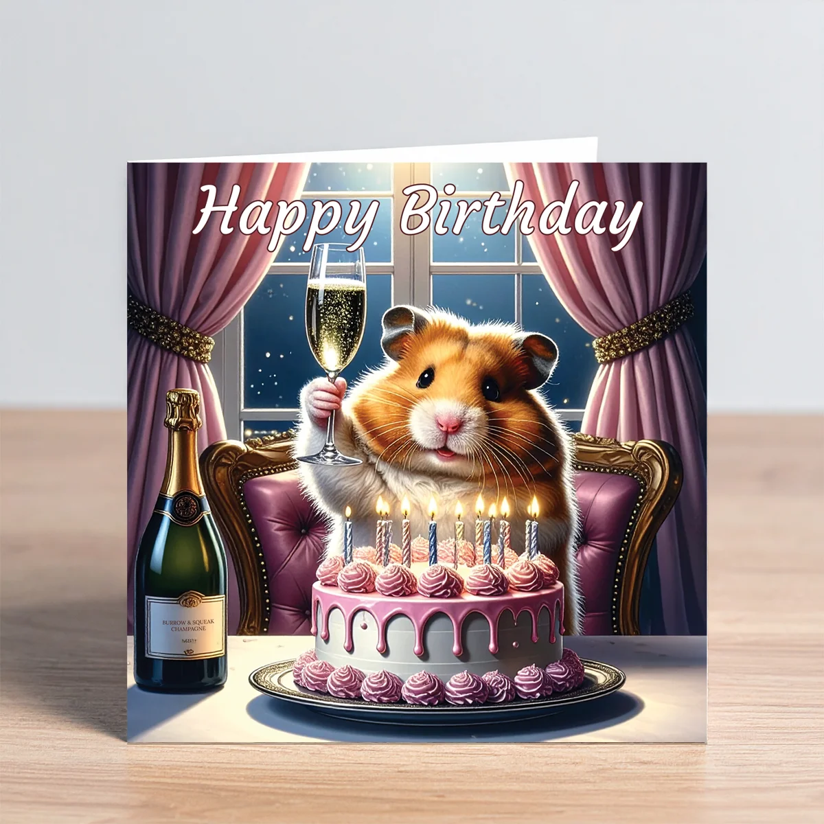 hamster birthday card