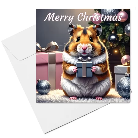 hamster christmas card