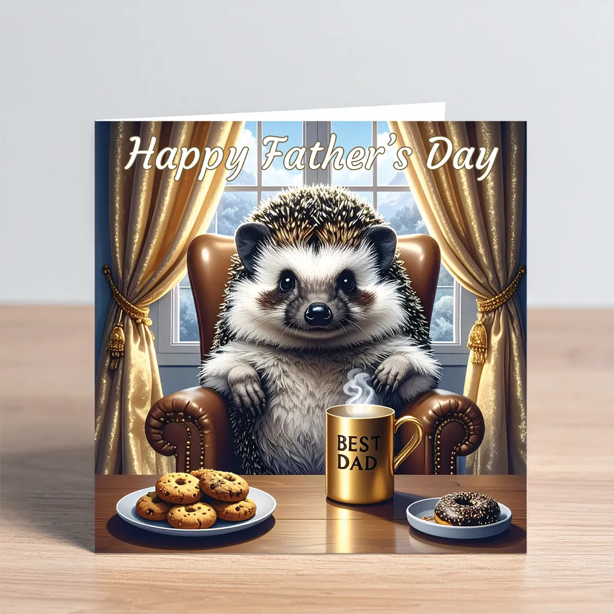 hedgehog fathers day card