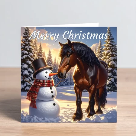 horse christmas card