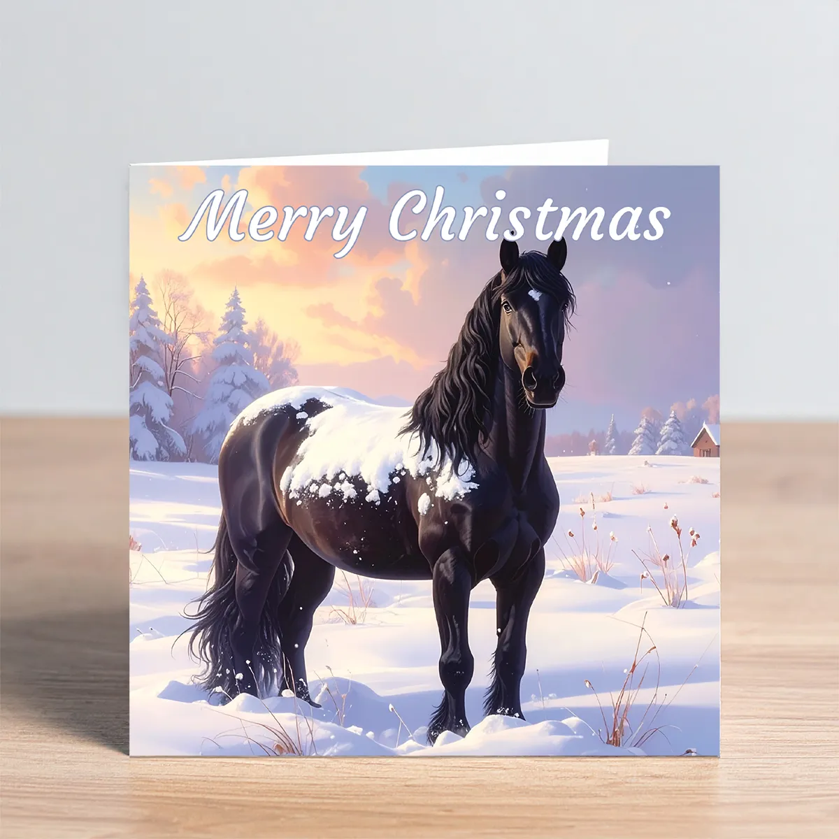 horse christmas card