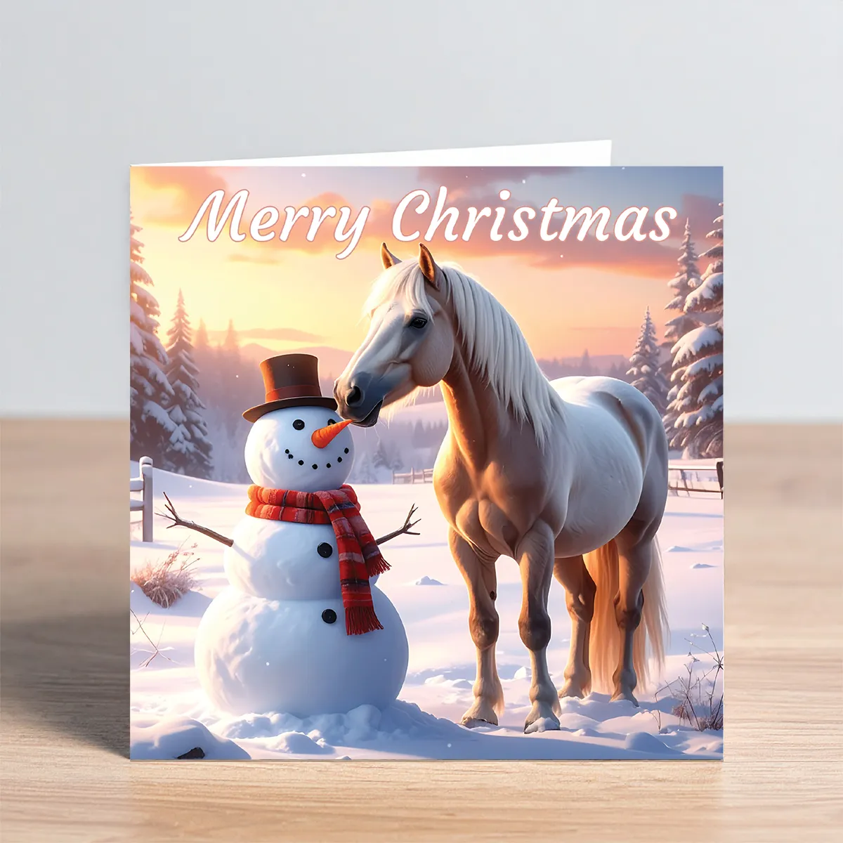 horse christmas card