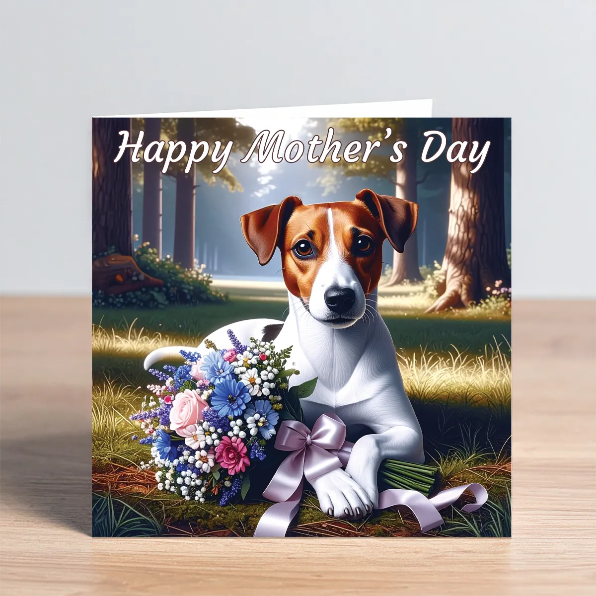 jack russell mothers day card