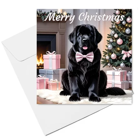newfoundland christmas card & envelope