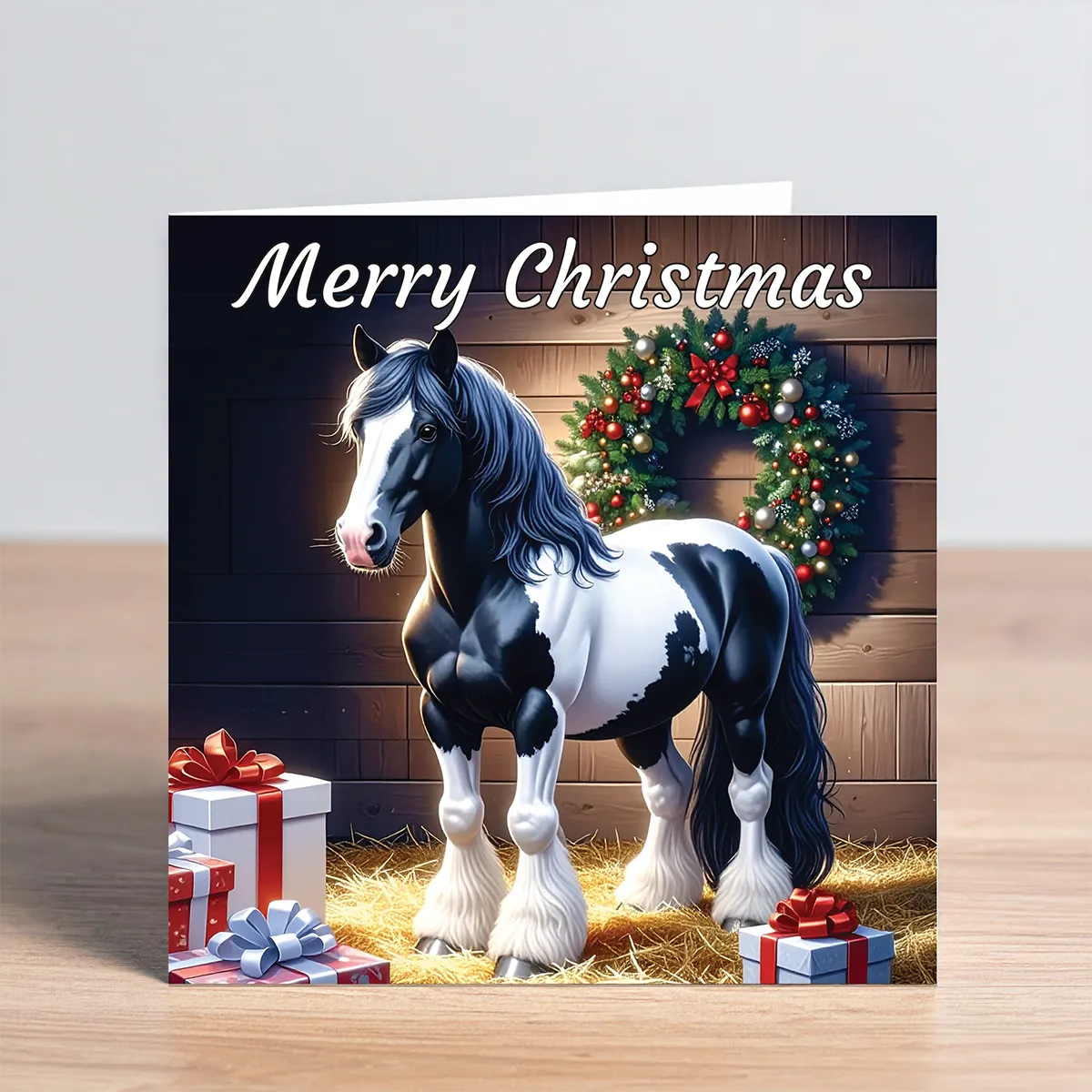 Piebald Cob Christmas Card