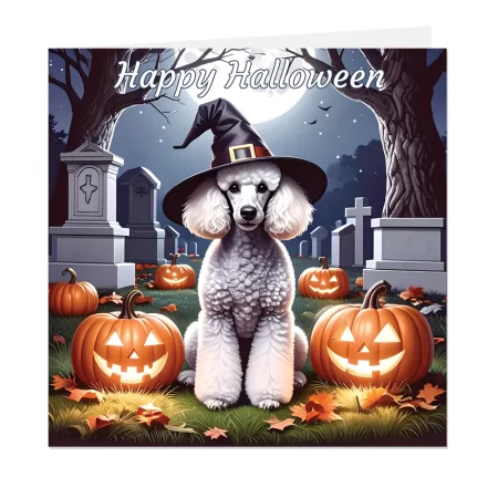 poodle halloween card