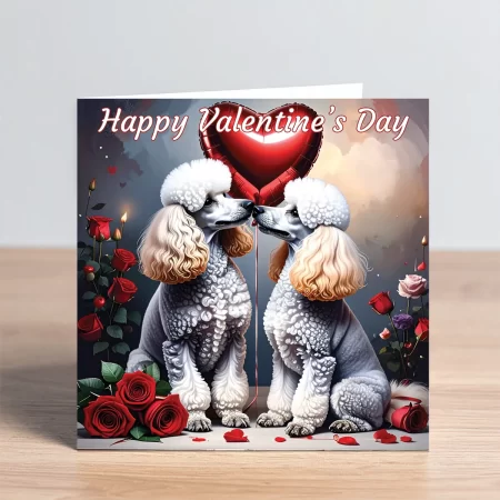 poodle valentine card