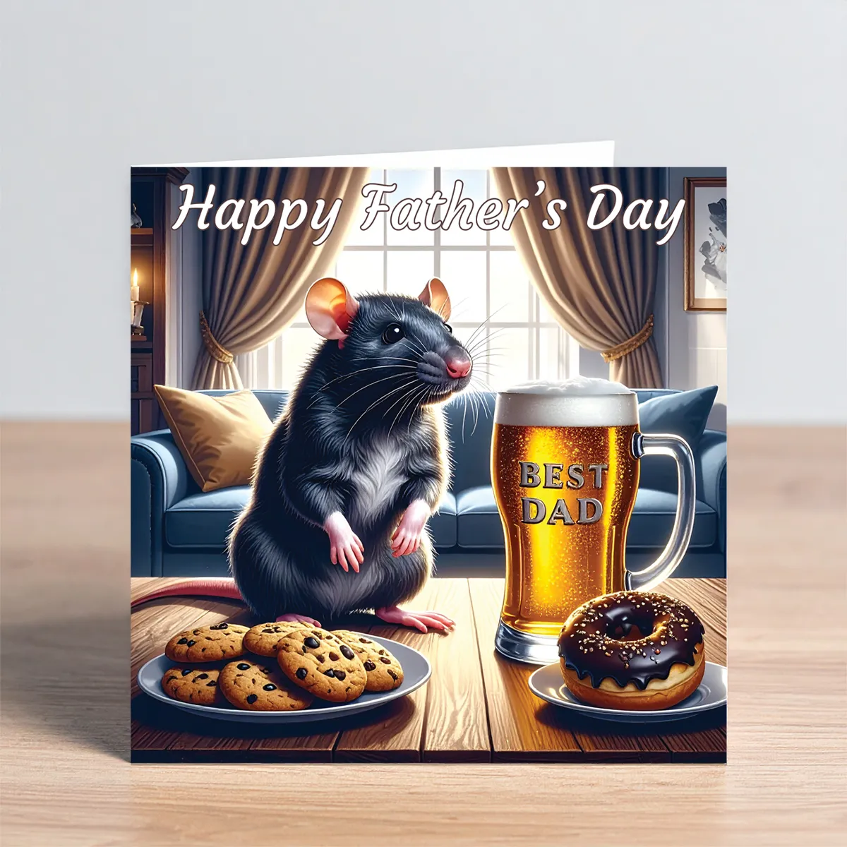 rat fathers day card