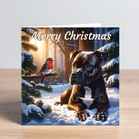 staffordshire bull terrier card